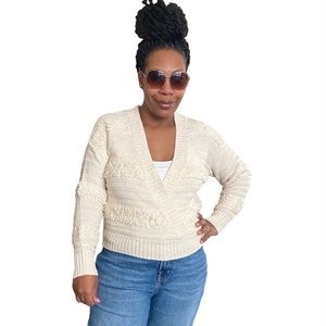 ASTR The Label Sweater Madeline Wrap Textured Knit